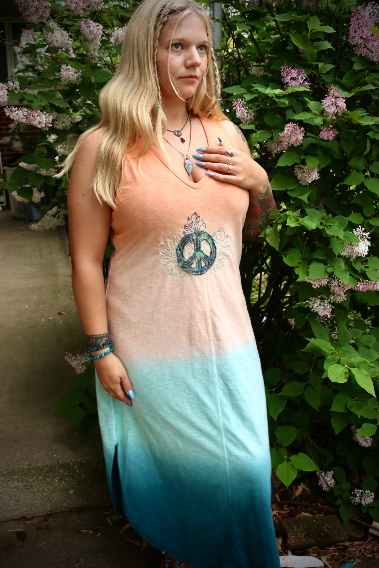 Peace & Plants Dress (Large)