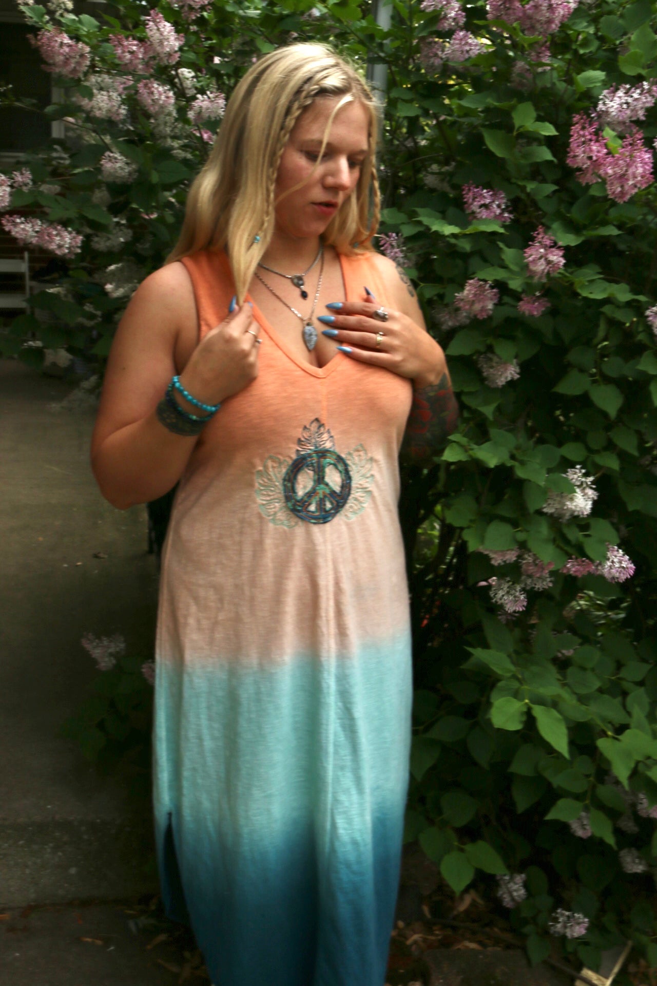 Peace & Plants Dress (Large)