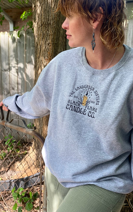 Black Flame Candle Crewneck Pre-order