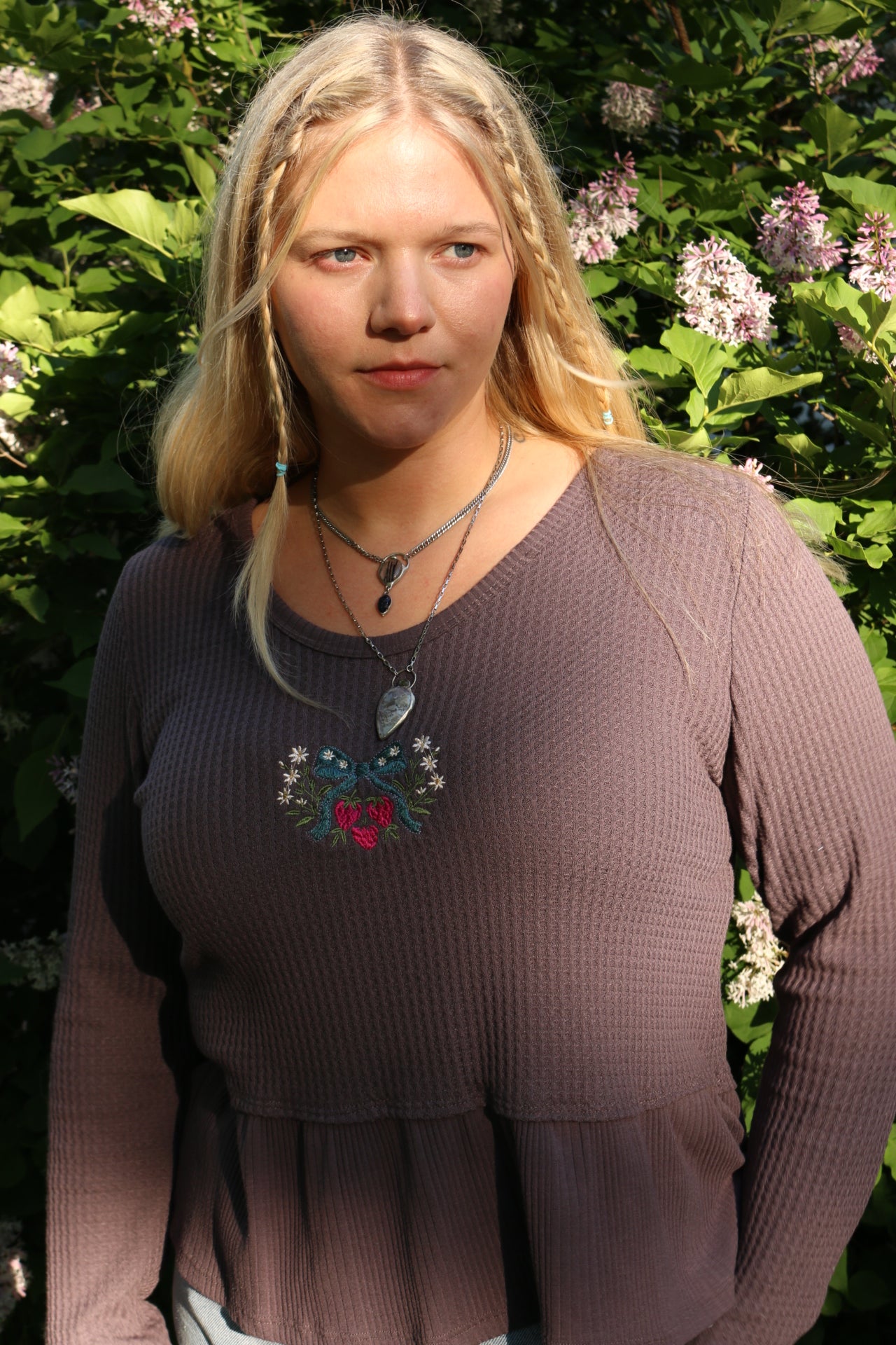 Bow Berries Peplum Shirt (xLarge)