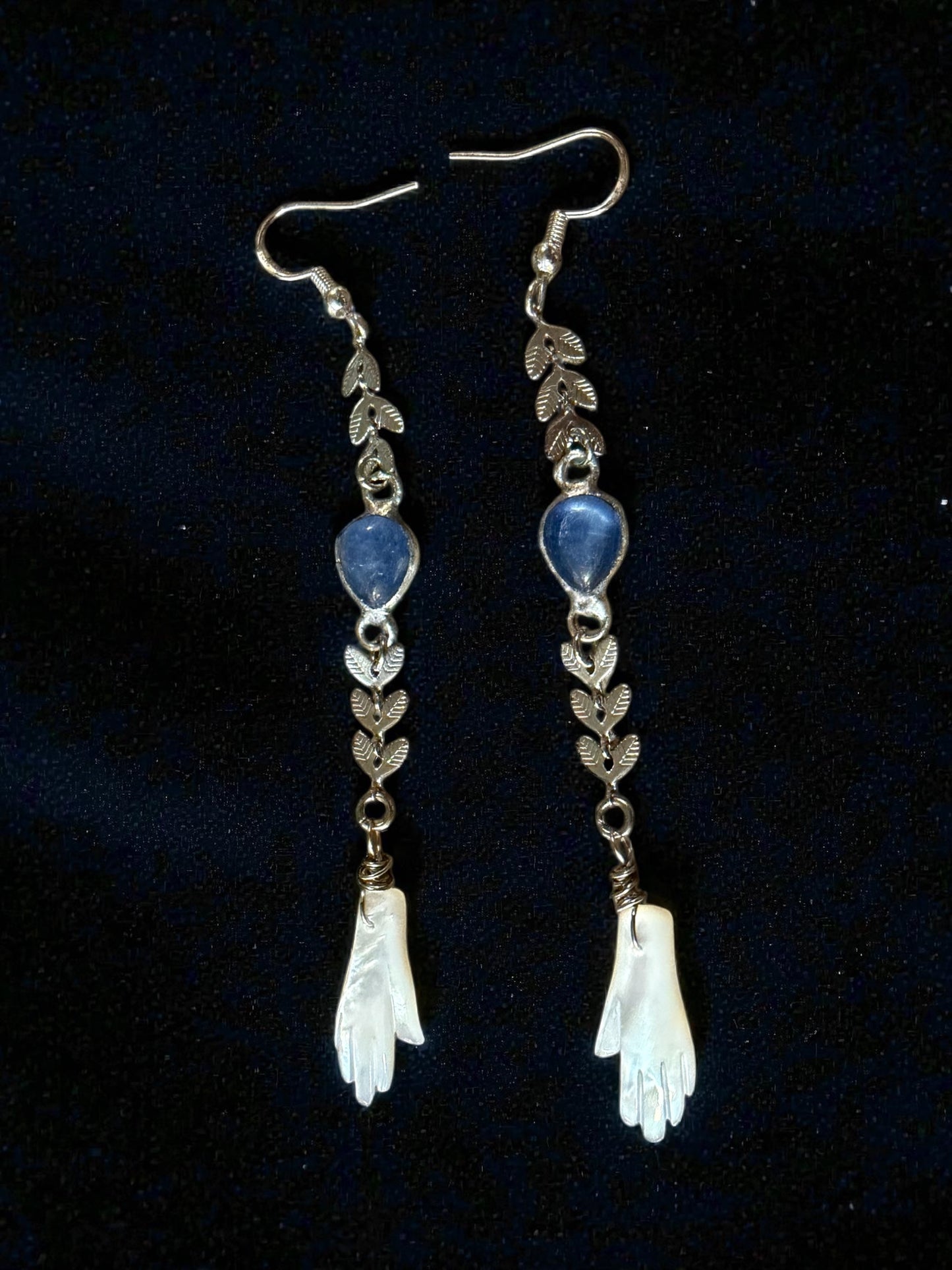 Hand-held Kyanite Earrings