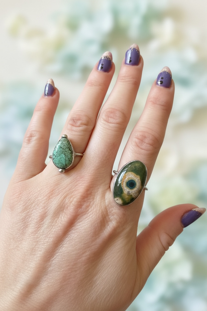 Turquoise Treasure Ring Size 8.5