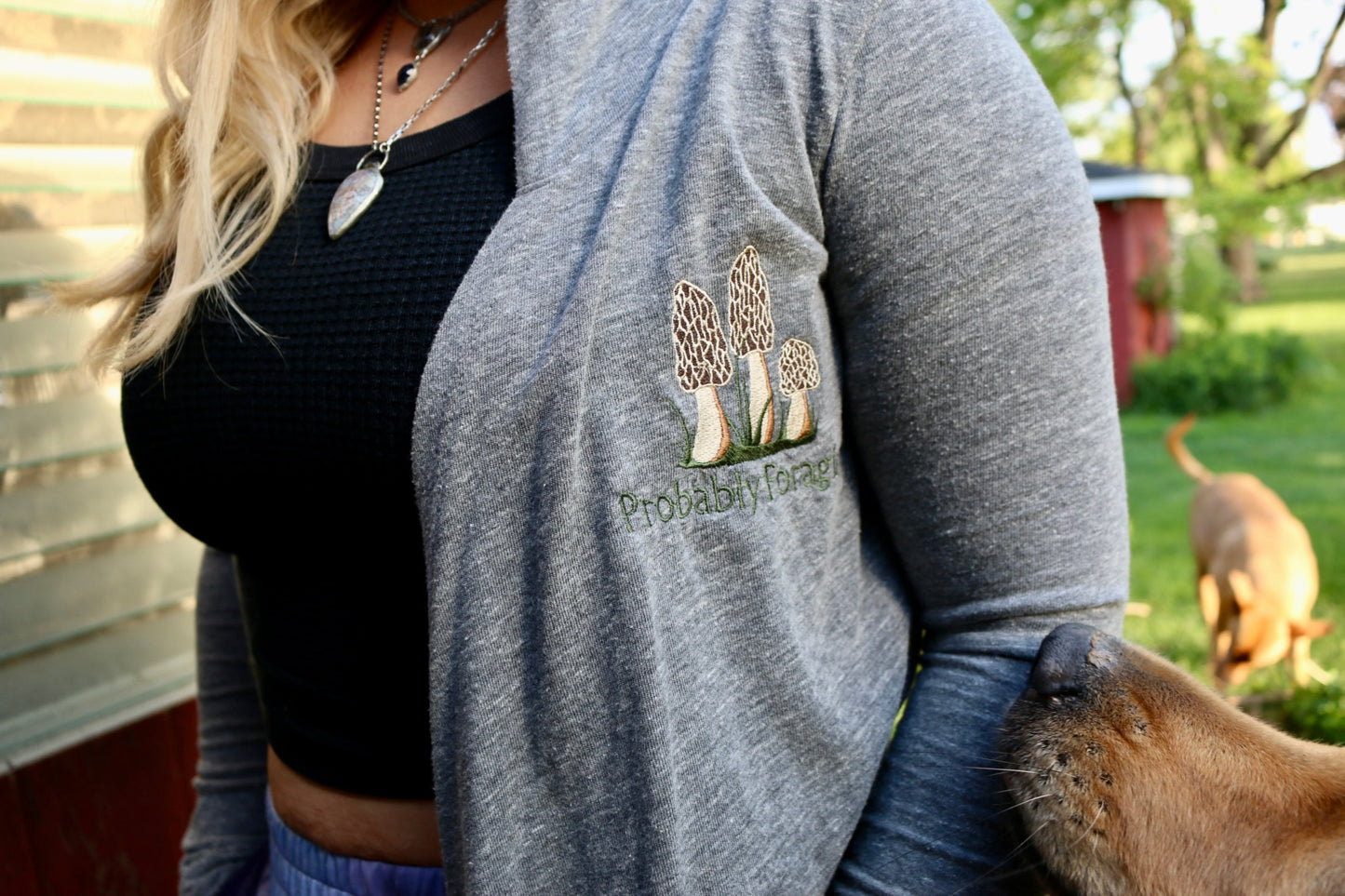 Probably Foraging Hooded Cardi (Medium)