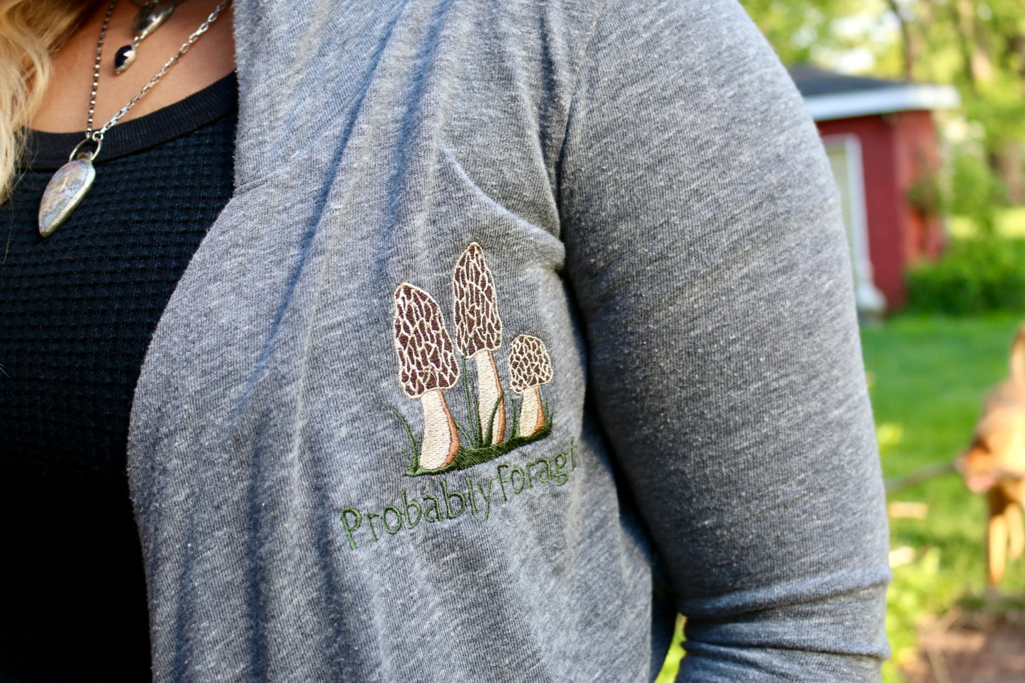 Probably Foraging Hooded Cardi (Medium)