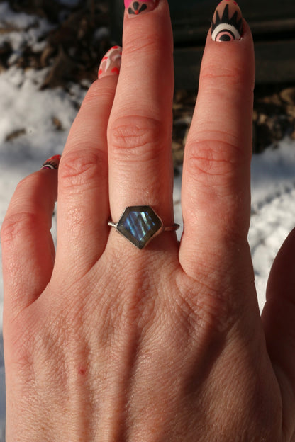 Twilight Bloom Ring Size 8.5