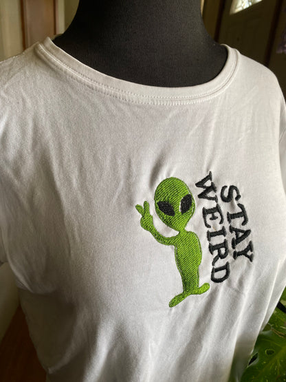 Stay Weird Women’s Tee (Medium)
